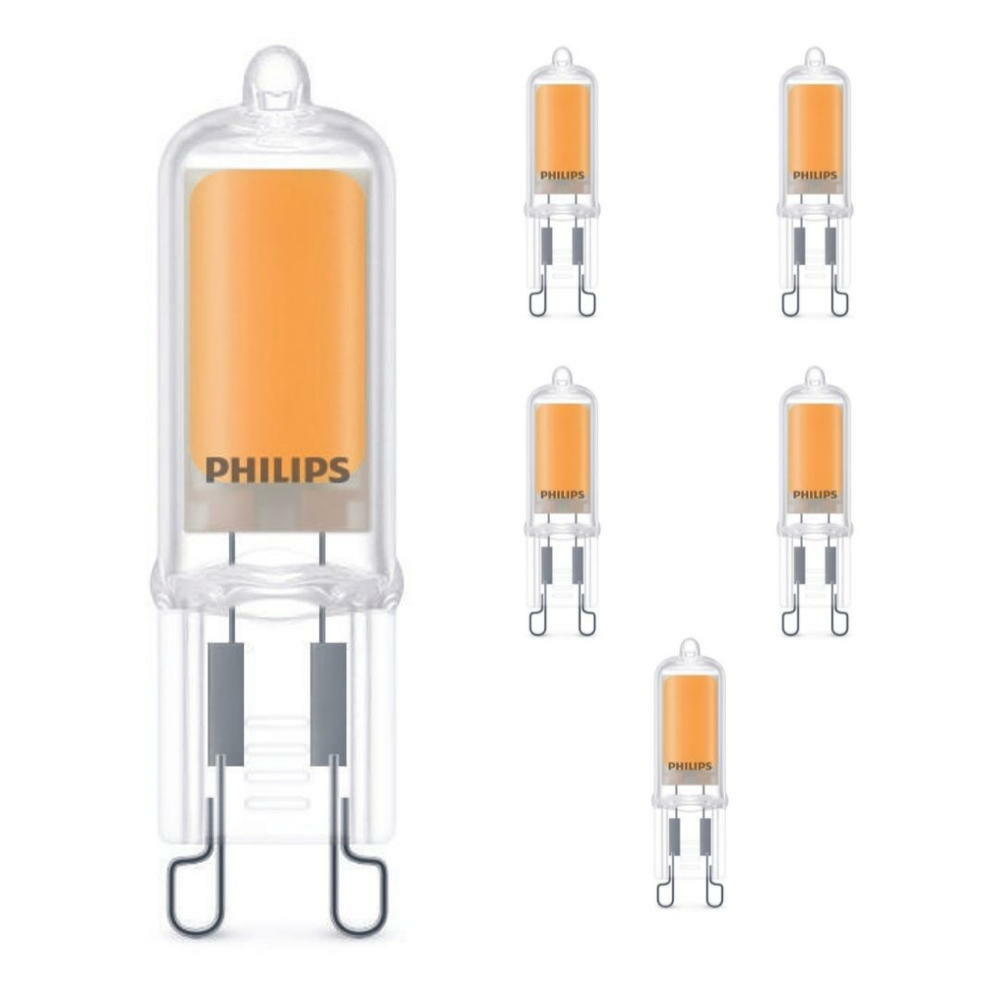 Philips LED Lampe ersetzt 25 W, G9 Brenner, klar, warmwei, 220 Lumen, nicht dimmbar, 6er Pack