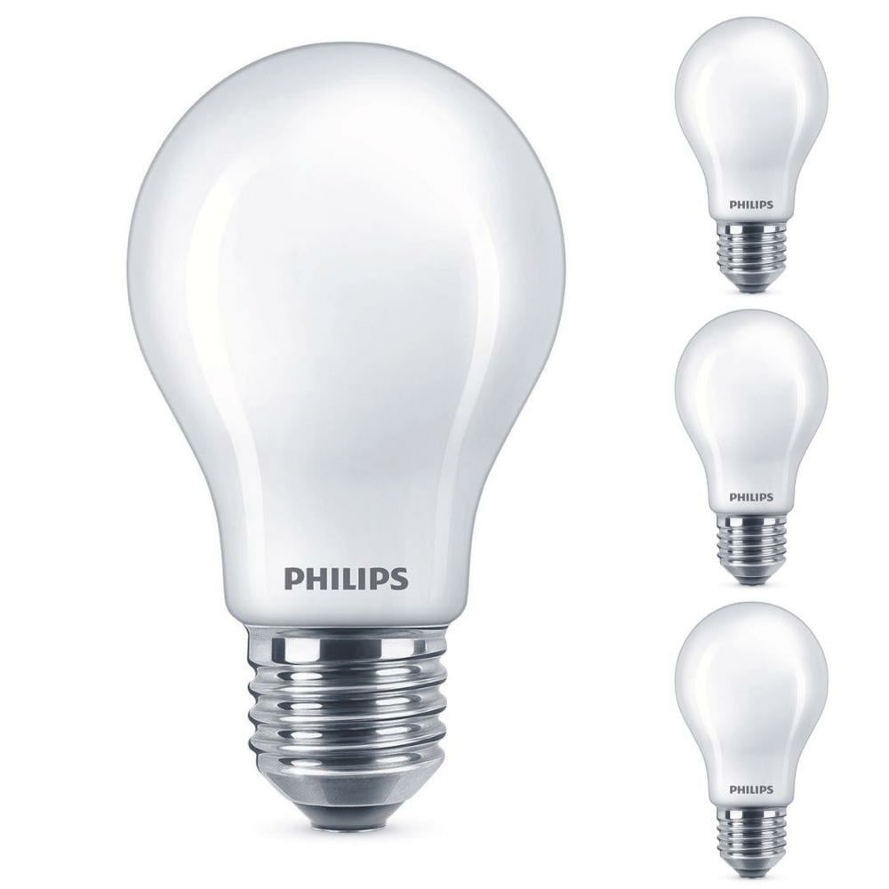 Philips LED Lampe ersetzt 60 W E27 Standardform A60 weiß warmwei&szl