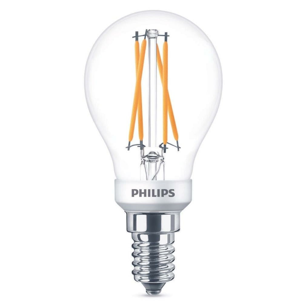 Philips LED Lampe ersetzt 25 W, E14 Tropfenform P45, klar, warmwei, 270 Lumen, dimmbar