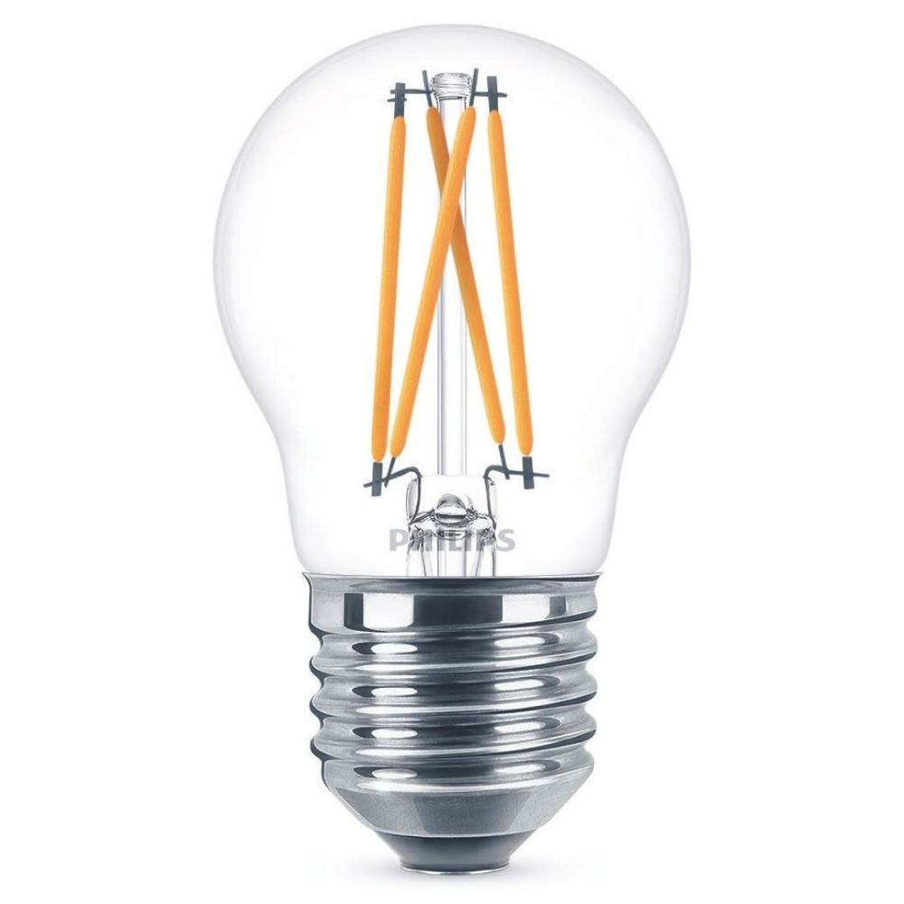Philips LED Lampe ersetzt 25 W, E27 Tropfenform P45, klar, warmwei, 270 Lumen, dimmbar