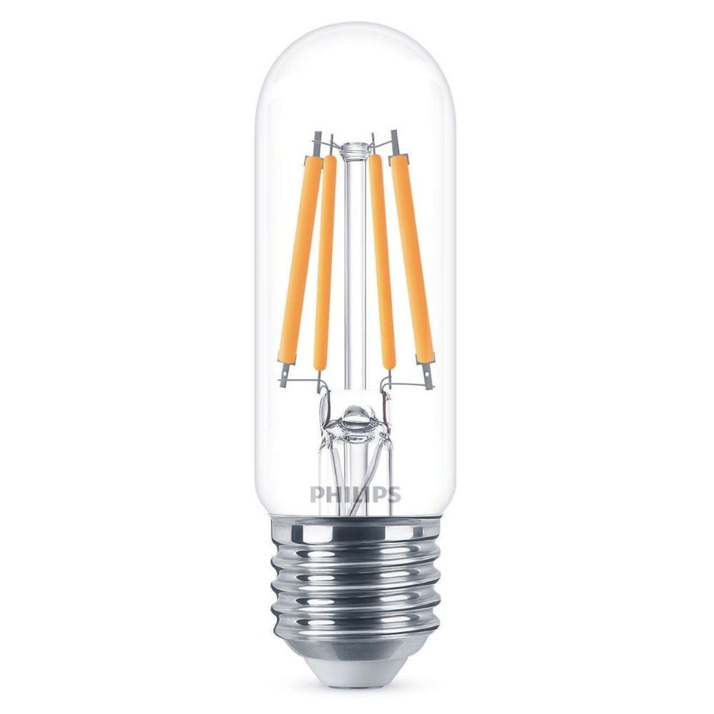 Philips LED Lampe ersetzt 60 W, E27 Rhrenform T30, klar, neutralwei, 806 Lumen, nicht dimmbar