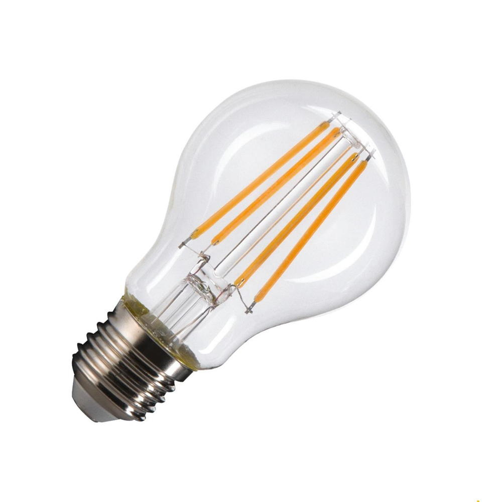 LED Leuchtmittel E27 Birne - A60 in Transparent 7,5W 2700K CRI90 320 dimmbar