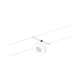 LED Seilsystem Spot Circle in Weiß-matt und Chrom...