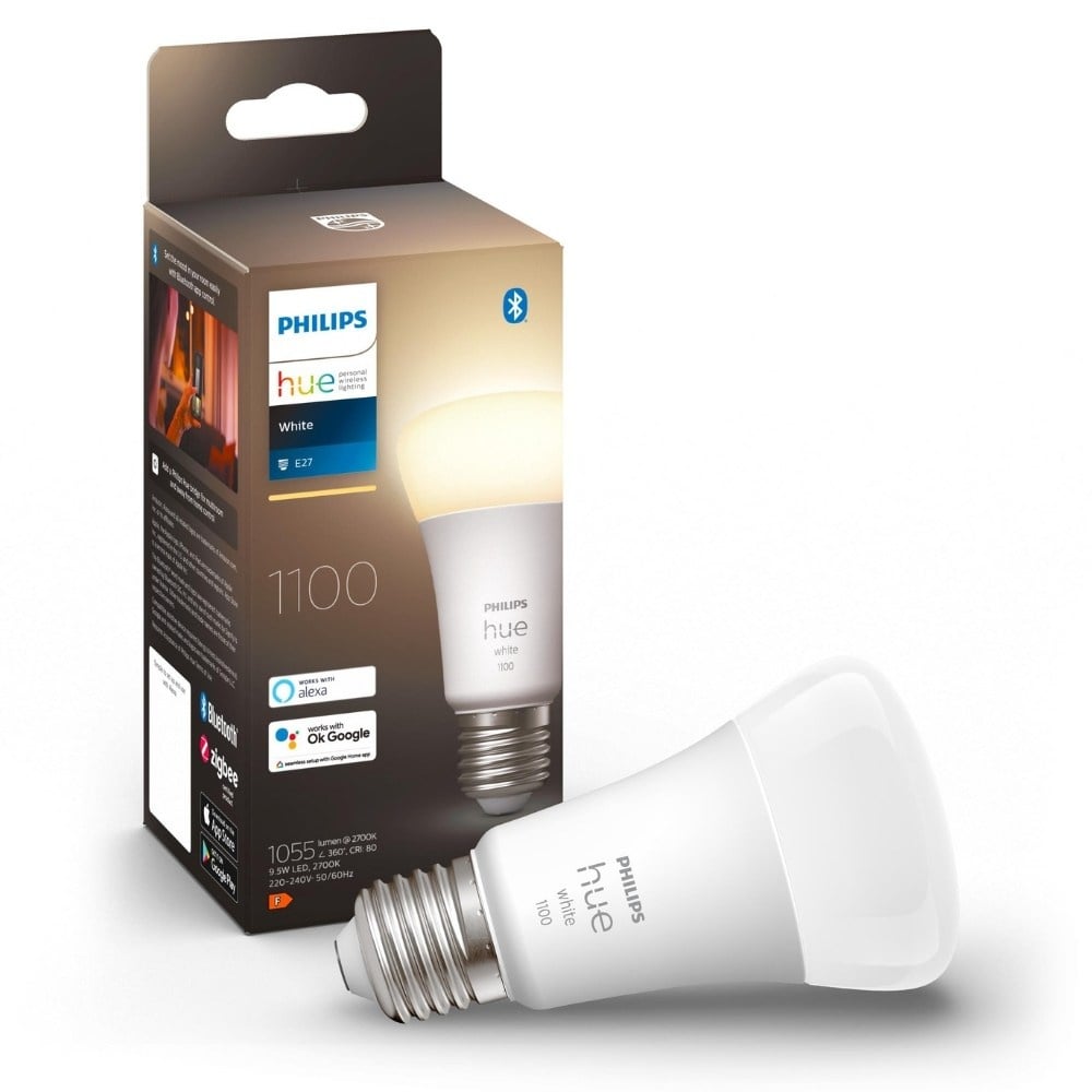 Philips Hue Bluetooth White LED E27 Birne - A60 9,5W 1055lm Einerpack [Gebraucht - Wie Neu]