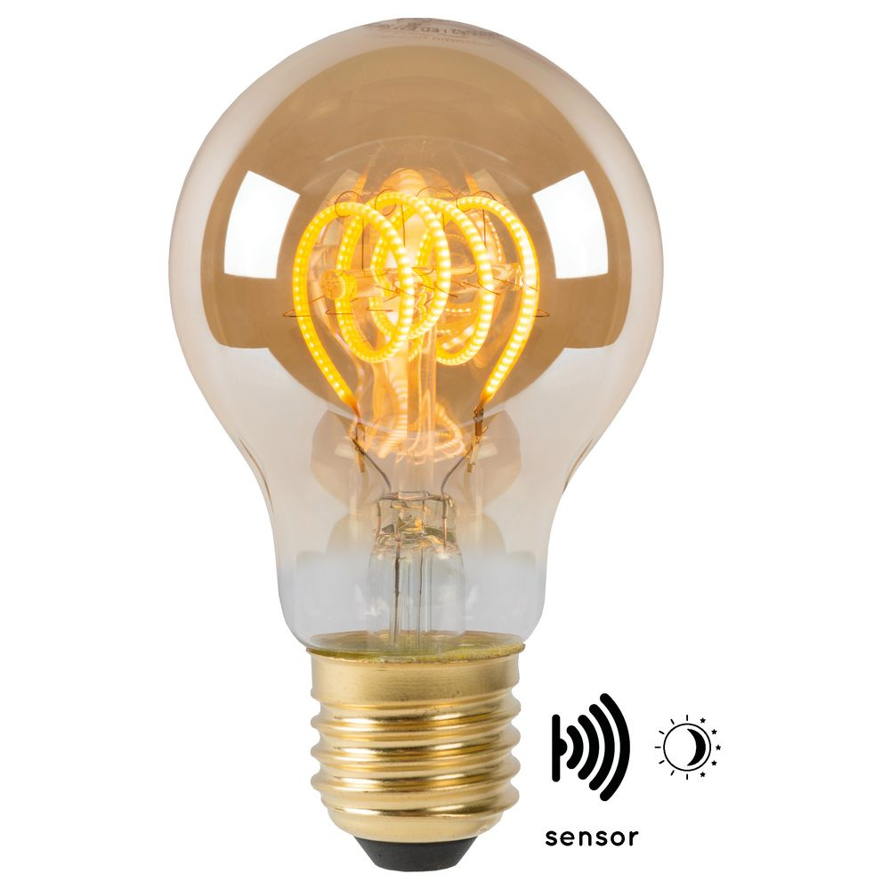 Vintage LED Lampe, Dmmerungssensor, E27, Tropfen P45, Filament, 4W, 230lm, 2200K 1er-Pack [Gebraucht - Wie Neu]