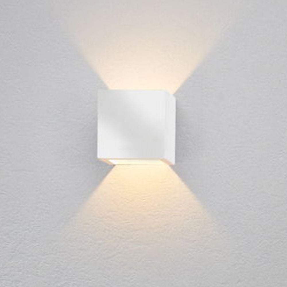 famlights | LED Wandleuchte Cube Aluminium in Silber [Gebraucht - Wie Neu]