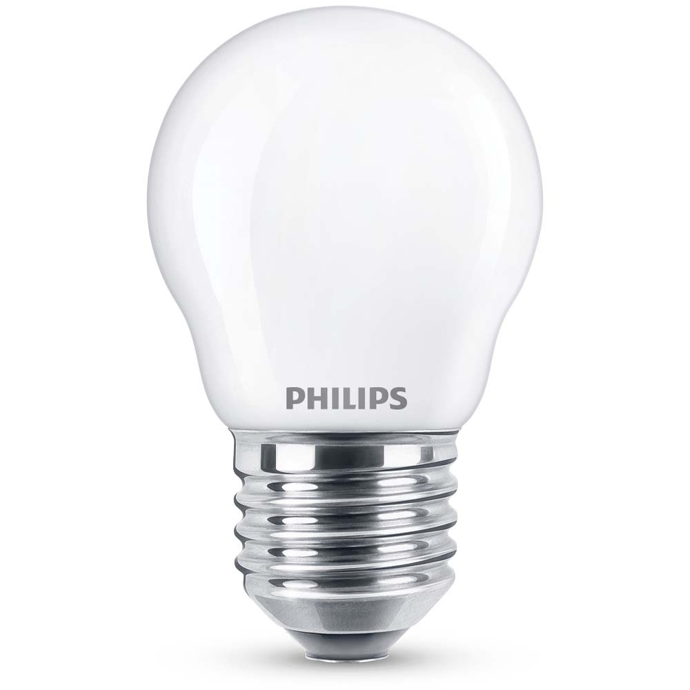 Philips LED Lampe ersetzt 60W, E27 Tropfenform P45, wei, warmwei, 806 Lumen, nicht dimmbar, 1er Pack [Gebraucht - Wie Neu]