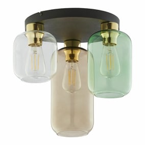 Deckenleuchte Deckenlampe famlights Dekorativ Flur E27 Glas 