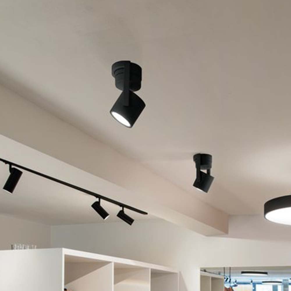 LED Wand- und Deckenspot Oculus in Schwarz und Transparent 10,5W 780lm [Gebraucht - Wie Neu]