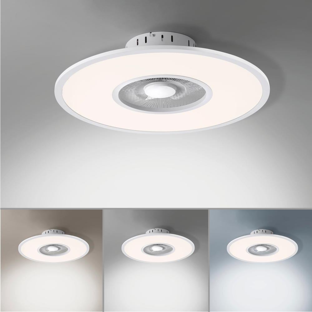 empfohlen LED Deckenventilator Flat-Air in Weiß Light 2600lm Just 36W | 14642-16 