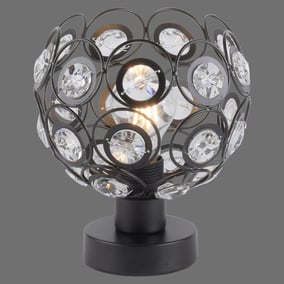 LED Tischleuchte Sparkling Glamour in Braun und Messing 0 8W 30lm | Pauleen  | 48135 | Tischlampen