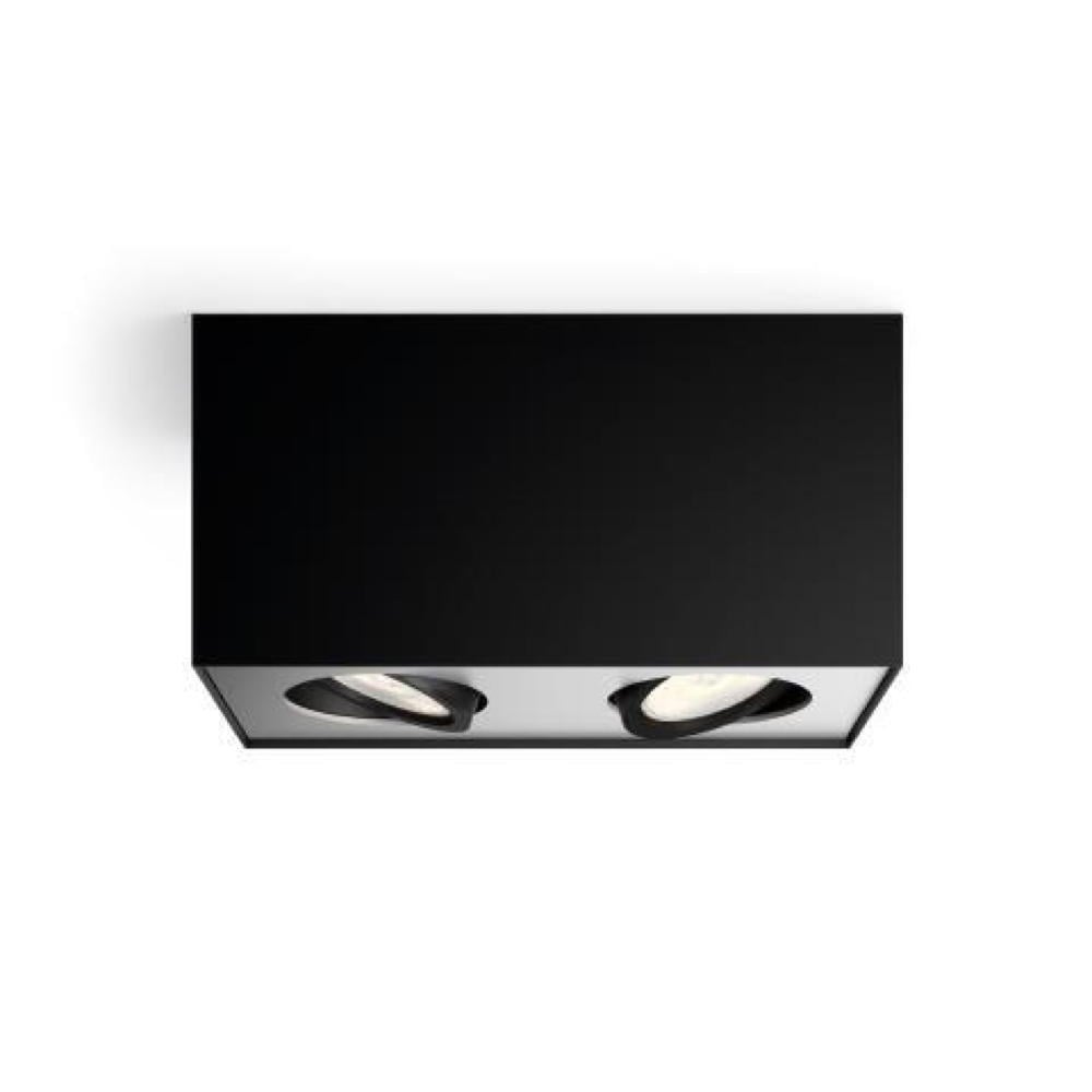 LED Spot Box in Schwarz 2x 4,5W 1000lm
