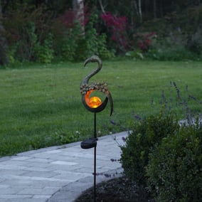 LED Solar Dekoleuchte Melilla Bird in Schwarz 0,06W IP44...