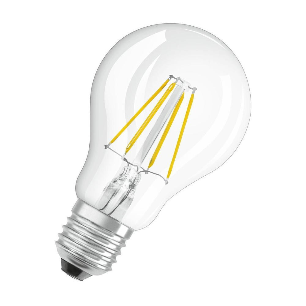Osram LED Lampe ersetzt 40W E27 Birne - A60 in Transparent 4,8W 470lm 2700K dimmbar 1er Pack