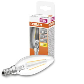 Osram LED Lampe ersetzt 15W E14 Kerze - B35 in...