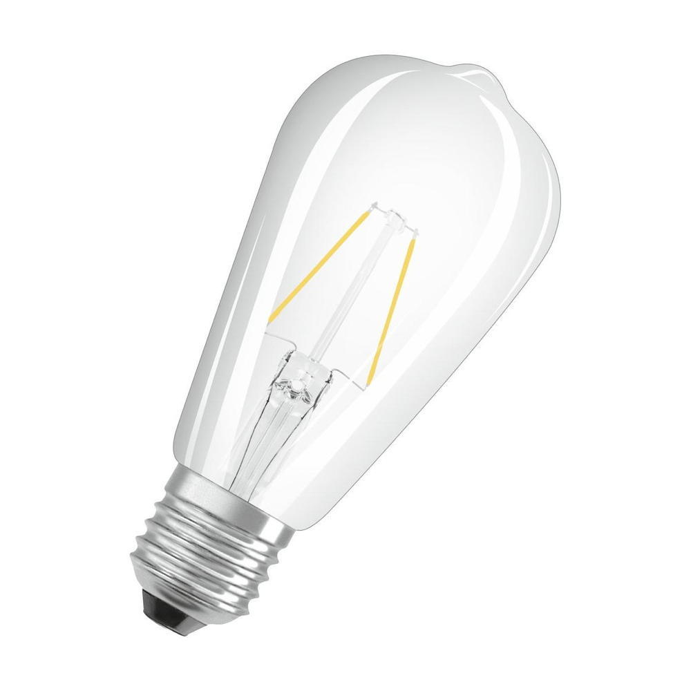 Osram LED Lampe ersetzt 25W E27 St64 in Transparent 2,5W 250lm 2700K 1er Pack