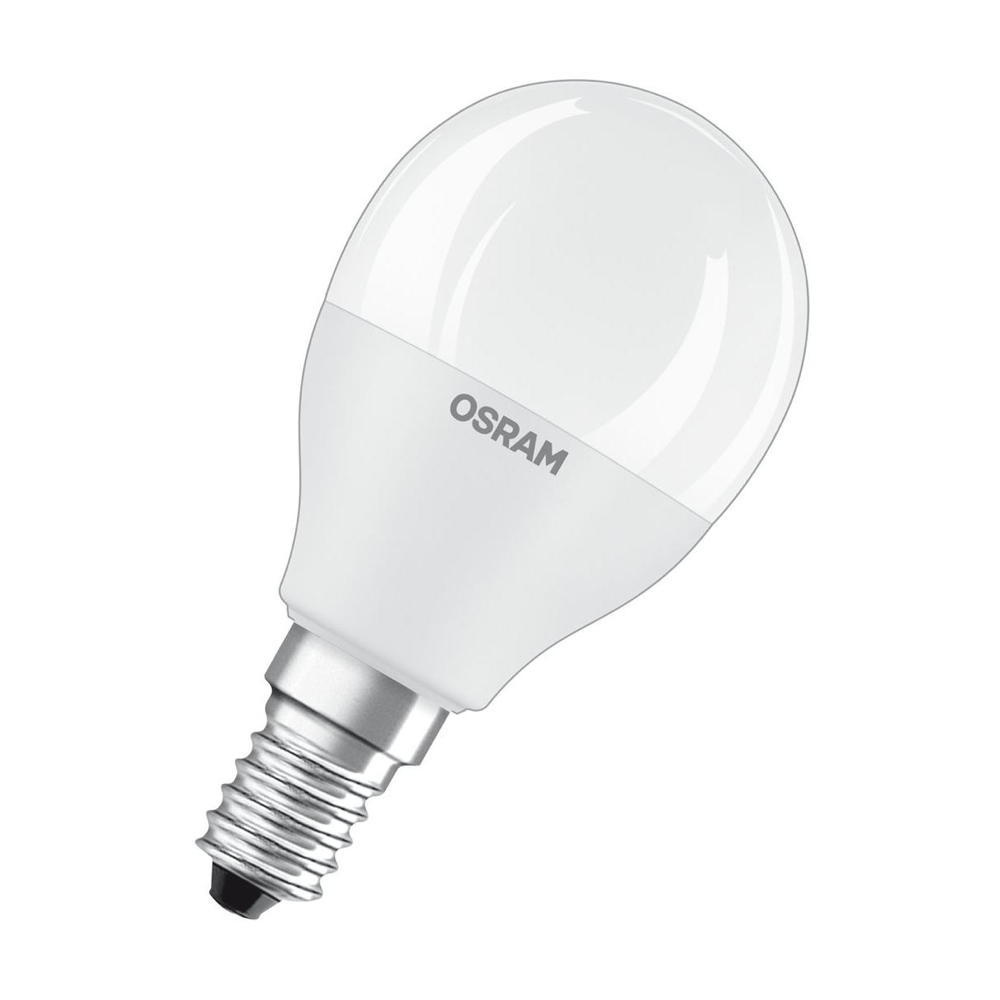 Osram LED Lampe ersetzt 40W E14 Tropfen - P48 in Wei 4,9W 470lm 2700K dimmbar 1er Pack