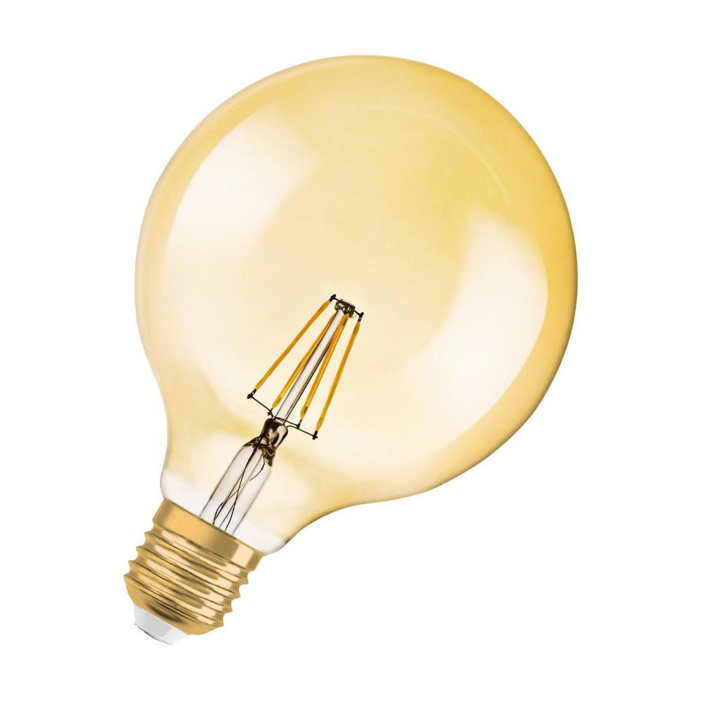 Osram LED Lampe ersetzt 55W E27 Globe - G125 in Gold 6,5W 725lm 2400K dimmbar 1er Pack