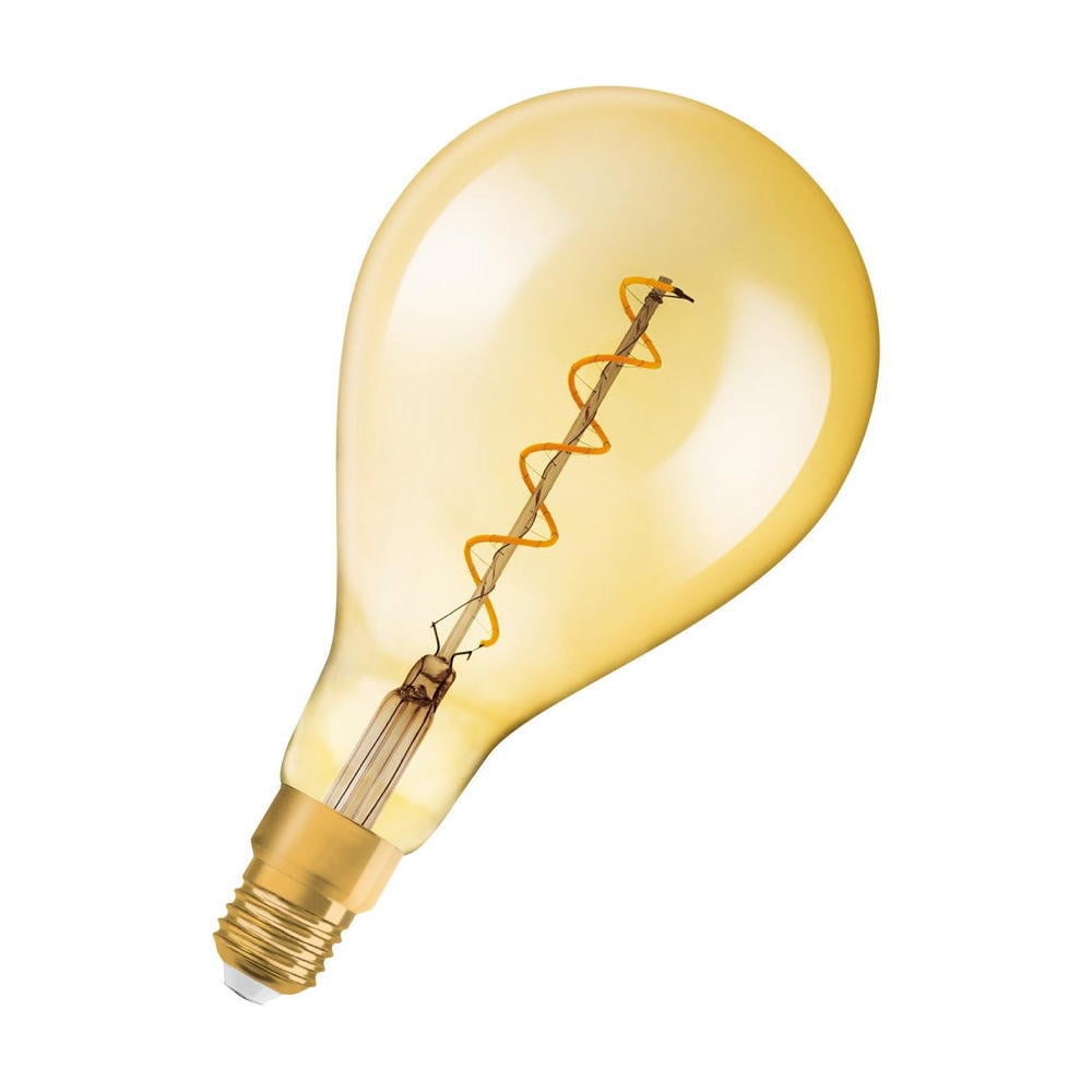 Osram LED Lampe ersetzt 28W E27 Birne - A60 in Gold 4W 300lm 2000K dimmbar 1er Pack