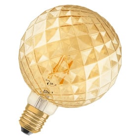Osram LED Lampe ersetzt 40W E27 Globe - G125 in Gold 4W...