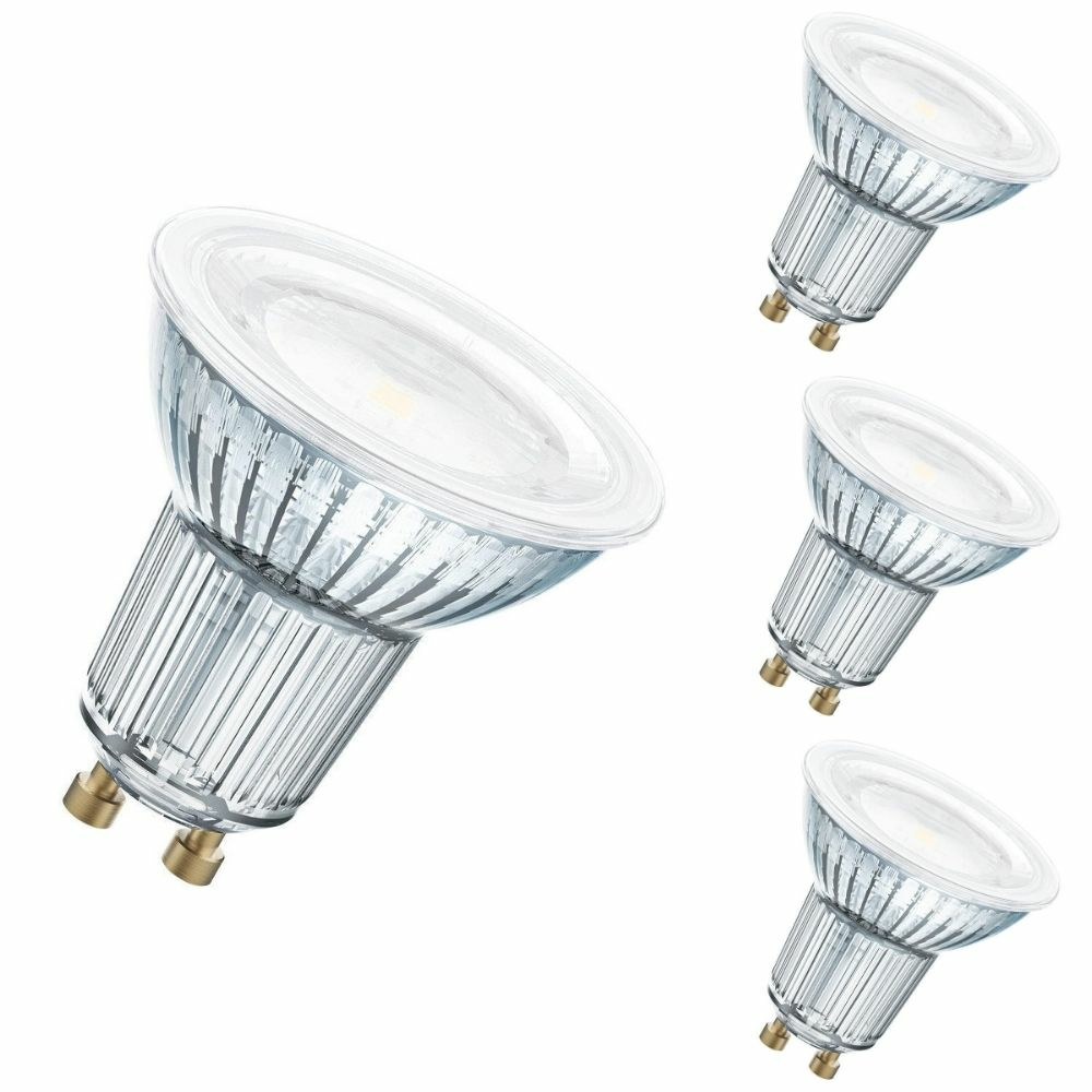 Osram LED Lampe ersetzt 51W Gu10 Reflektor - Par16 in Transparent 7,9W 650lm 4000K dimmbar 4er Pack