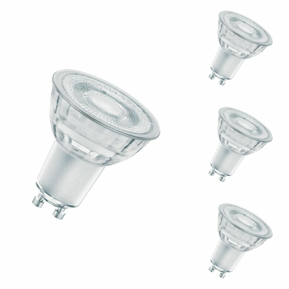 Osram LED Lampe ersetzt 35W Gu10 Reflektor - Par16 in Transparent 3,7W 230lm 2700K dimmbar 4er Pack
