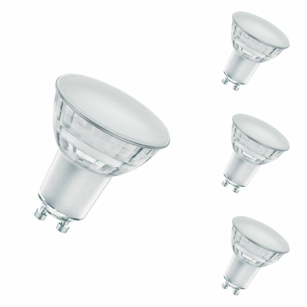 Osram LED Lampe ersetzt 46W Gu10 Reflektor - Par16 in Transparent 6,7W 575lm 4000K dimmbar 4er Pack