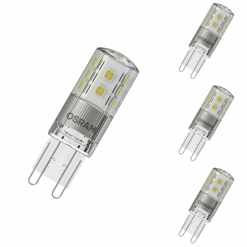 Osram LED Lampe ersetzt 30W G9 Brenner in Transparent 3W 320lm 2700K dimmbar 4er Pack