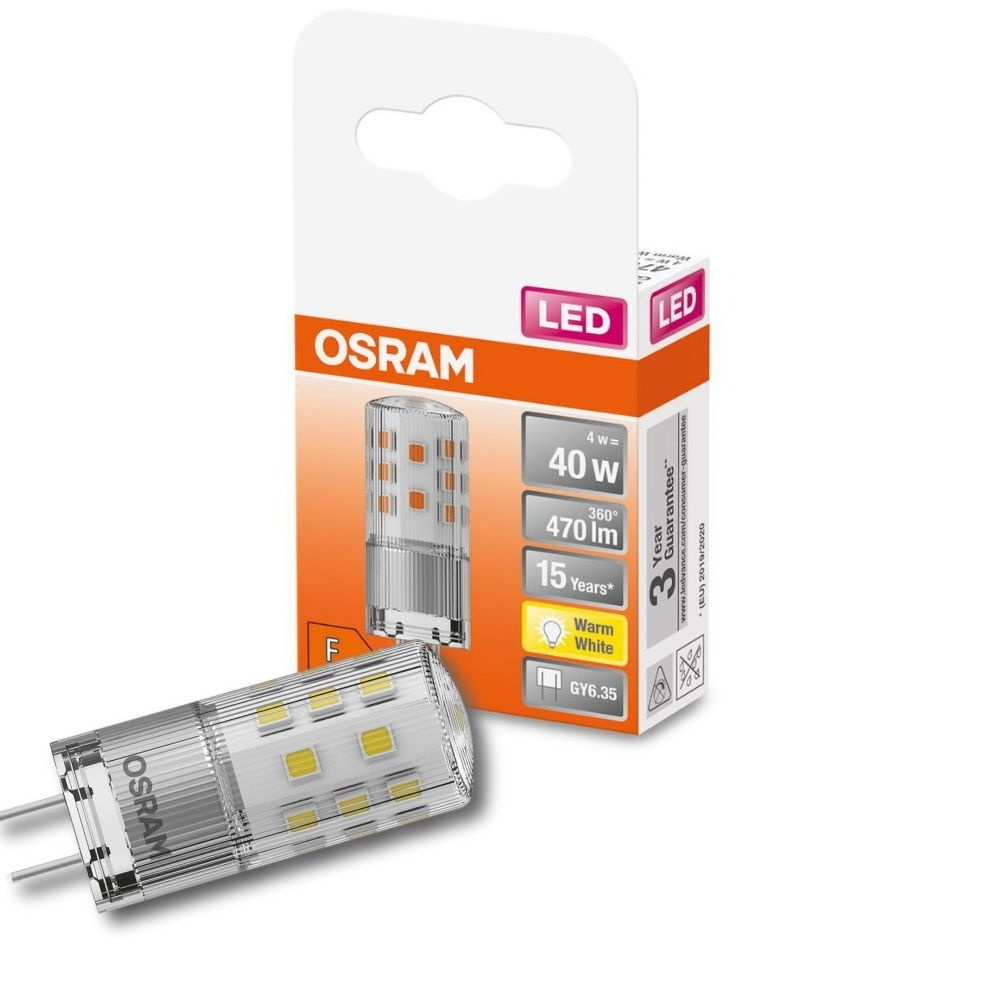 Osram LED Lampe ersetzt 40W Gy6.35 Brenner in Grau 4W 470lm 2700K