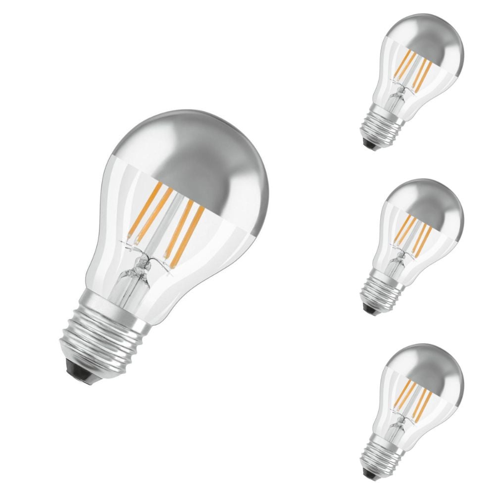 Osram LED Lampe ersetzt 35W E27 Birne - A60 in Transparent 4W 400lm 2700K 4er Pack