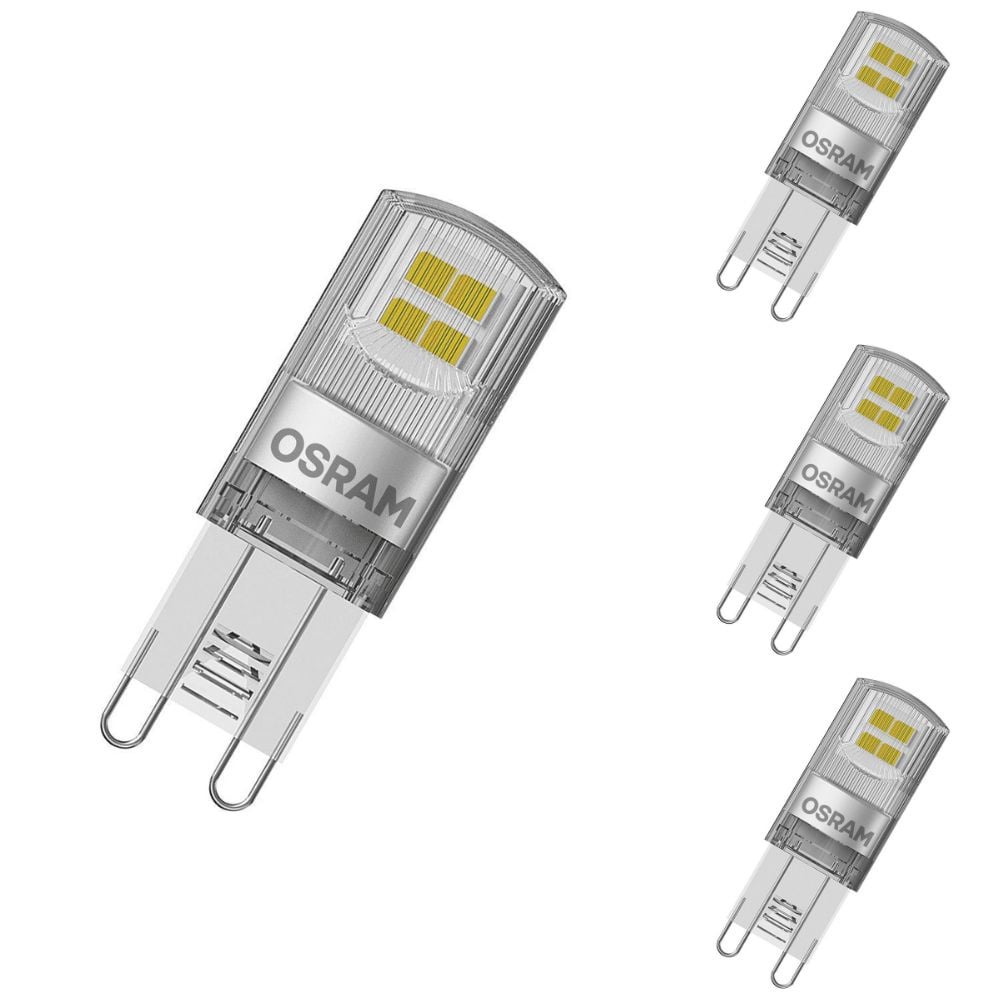 Osram LED Lampe ersetzt 20W G9 Brenner in Transparent 1,9W 200lm 2700K 4er Pack