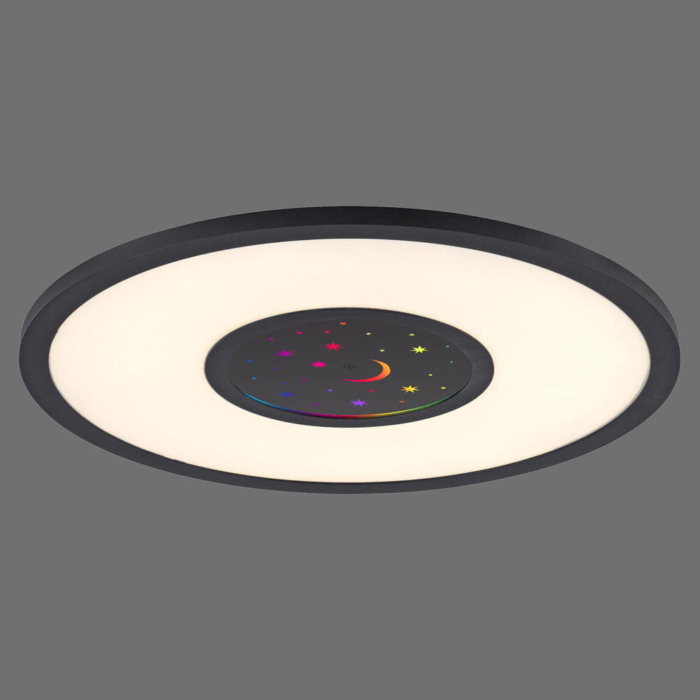 LED Deckenleuchte Astro in | 2000lm 23W Schwarz Just 15572-18 Light 