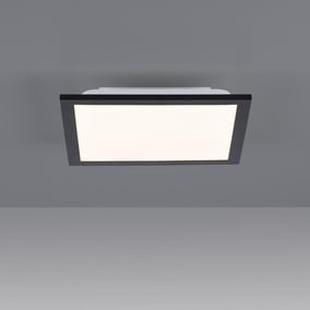 LED Deckenleuchte Flat in Schwarz 6W 750lm