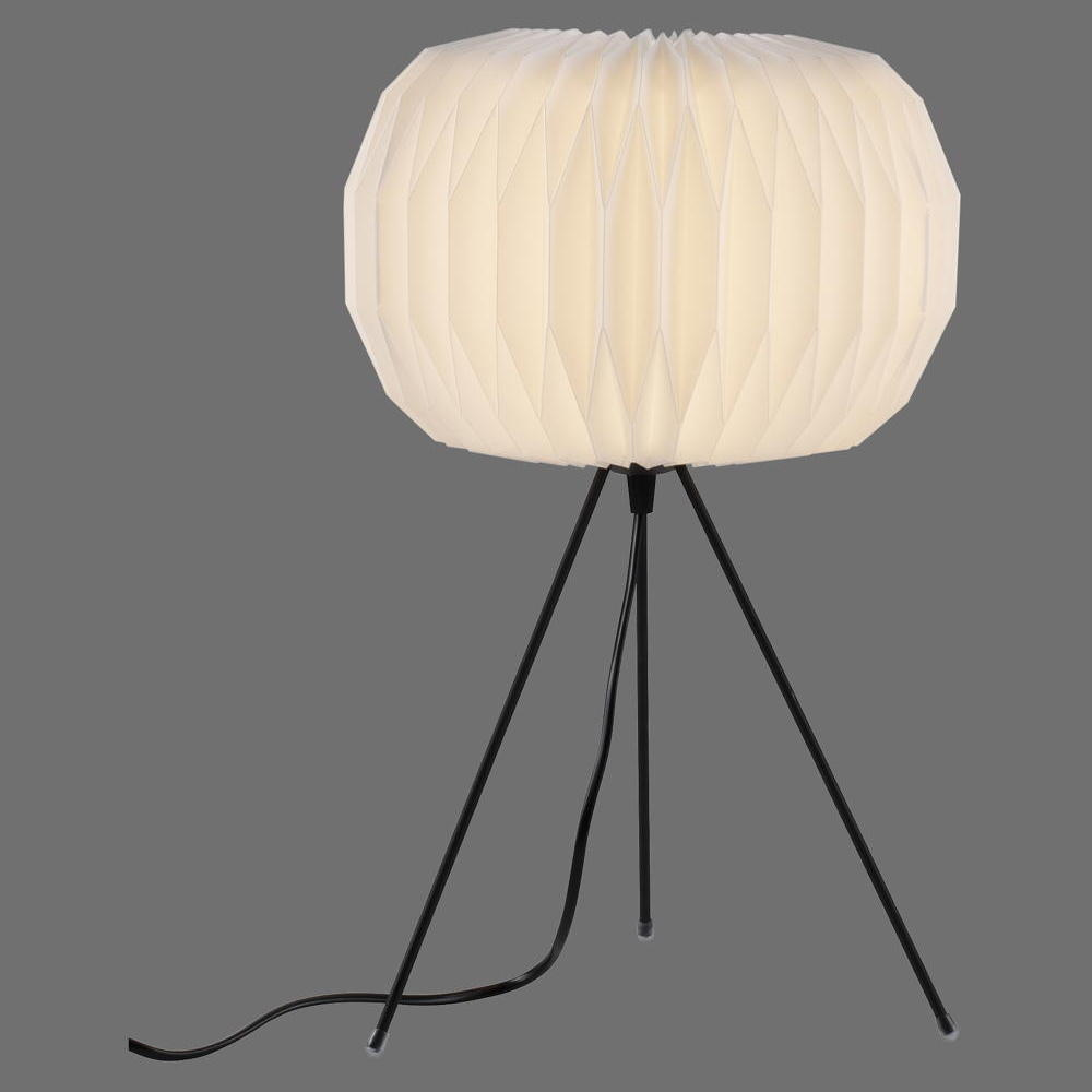 Tischleuchte Papel in Weiß und Schwarz E14 | Just Light | 17201-16 | Tischlampen