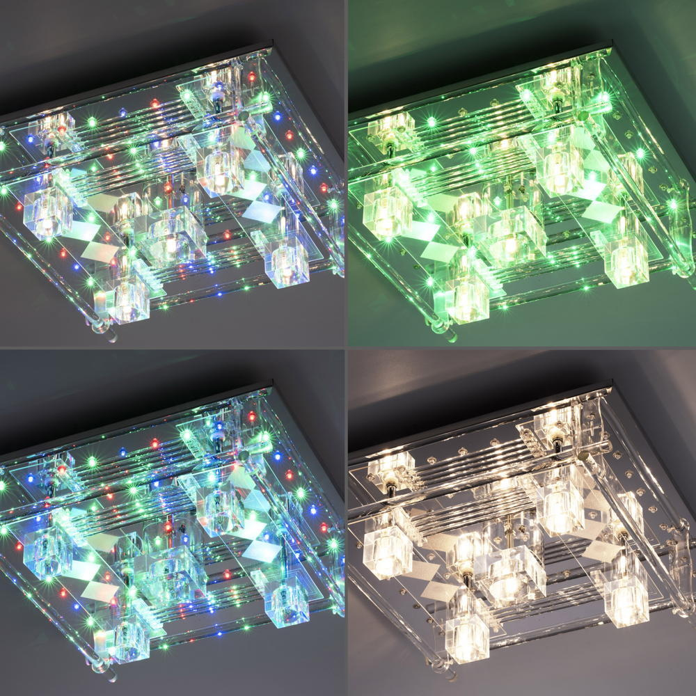 LED Deckenleuchte Kemal2.0 in Transparent 5x 1 5W 900lm G4 5-flammig | Just  Light | 51365-17