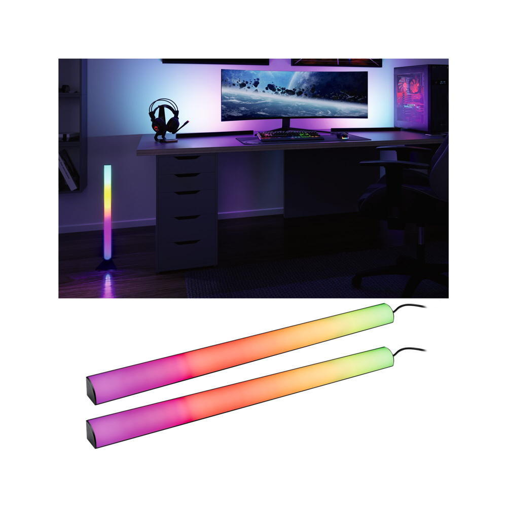 LED Lightbar RGBW Entertain Led in Schwarz 2x 1W 96lm
