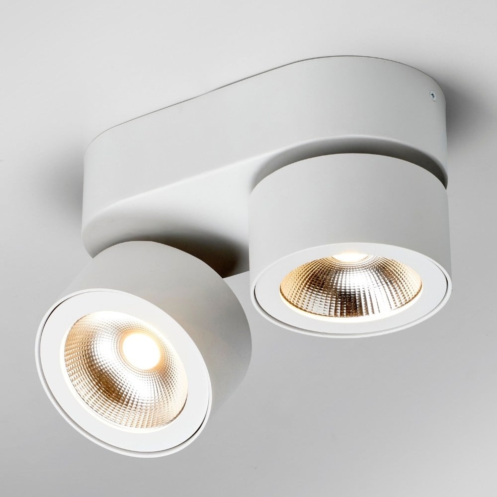 LED Deckenleuchte Bloc in Weiß 2x 15W 2800lm | LupiaLicht | 2254-2-8