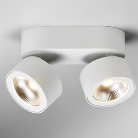 LED Deckenleuchte Bloc in Weiß 2x 7,5W 1100lm