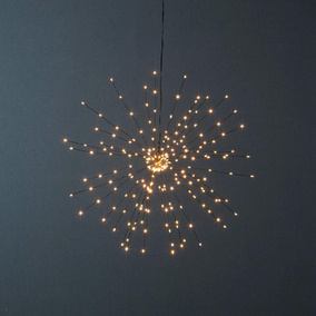 LED Pendelleuchte Firework in Schwarz 0,6W 68lm 450mm
