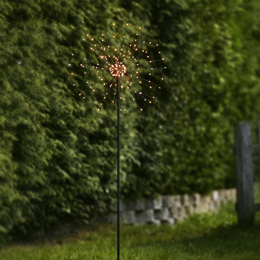 LED Lichtobjekt Firework Outdoor in Schwarz 2,1W 126lm IP44 mit Erdspie