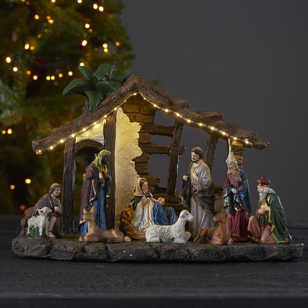LED Lichtszene Nativity Krippe in Mehrfarbig 0,76W 16lm