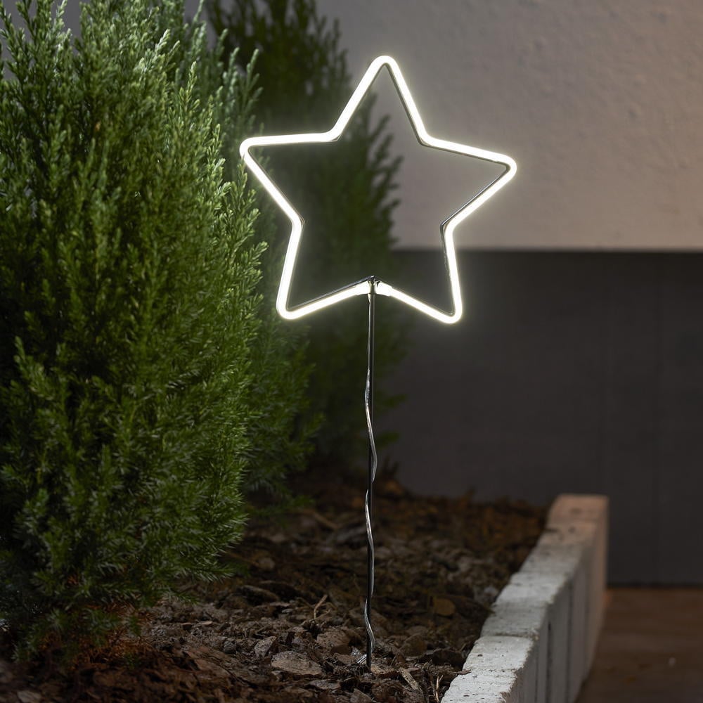 LED Lichtobjekt Neonstar in Weiß 0,5 IP44 mit Erdspieß