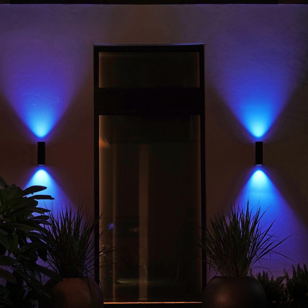 Philips Hue White & Color Ambiance LED Wandleuchte Appear in Schwarz 2x  1... | Philips Hue | 3x 1746330P7