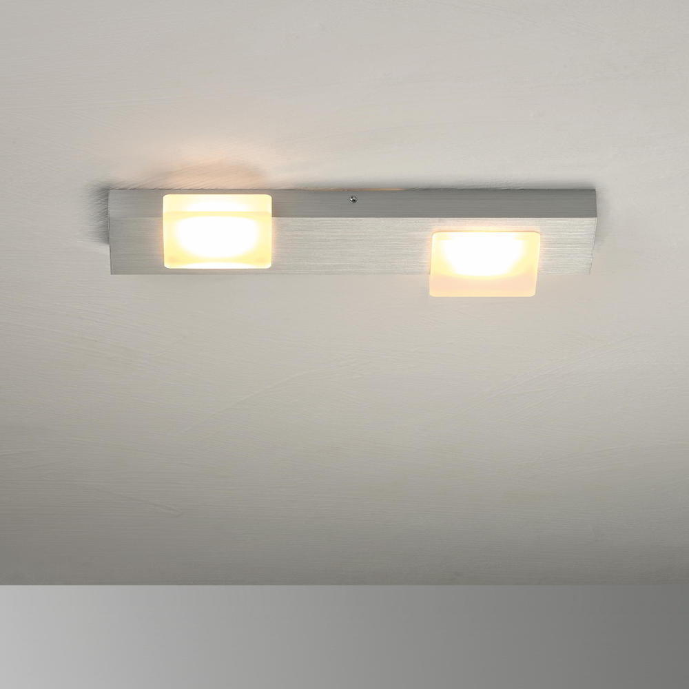 LED Deckenleuchte Lamina in Aluminium-gebrstet 2x 10W 1760lm [Gebraucht - Wie Neu]