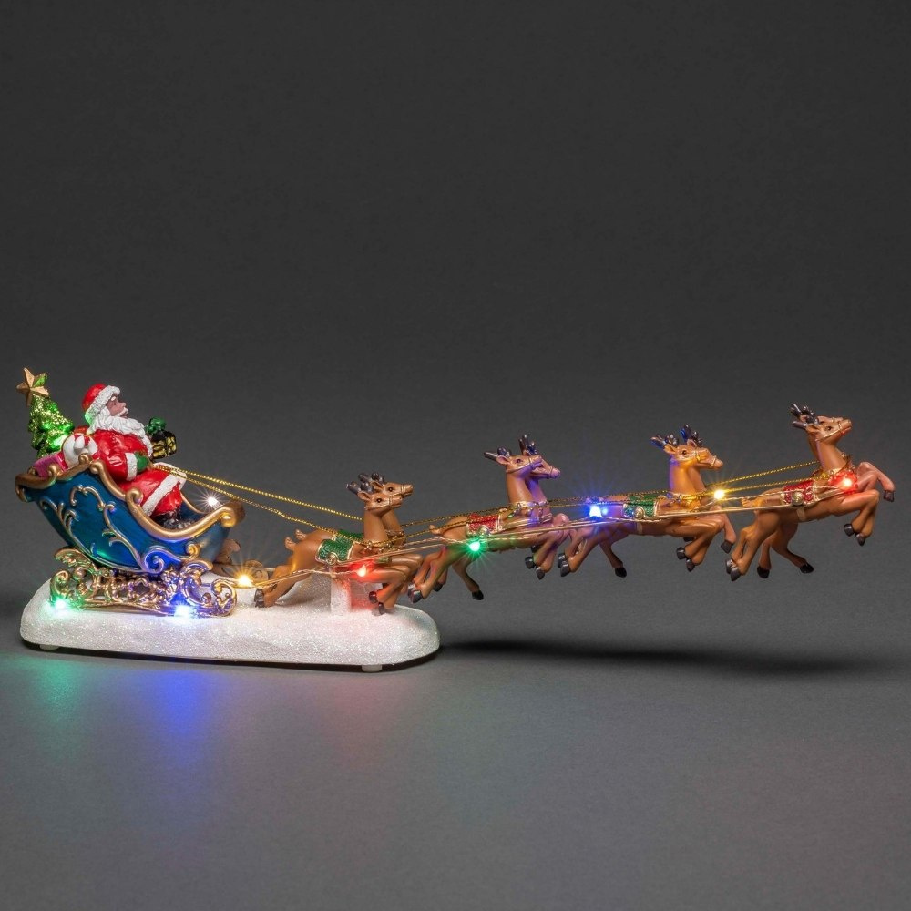 LED Lichtszene Weihnachtsmann RGBW in Mehrfarbig 11x 0 05W | Konstsmide |  4205-000