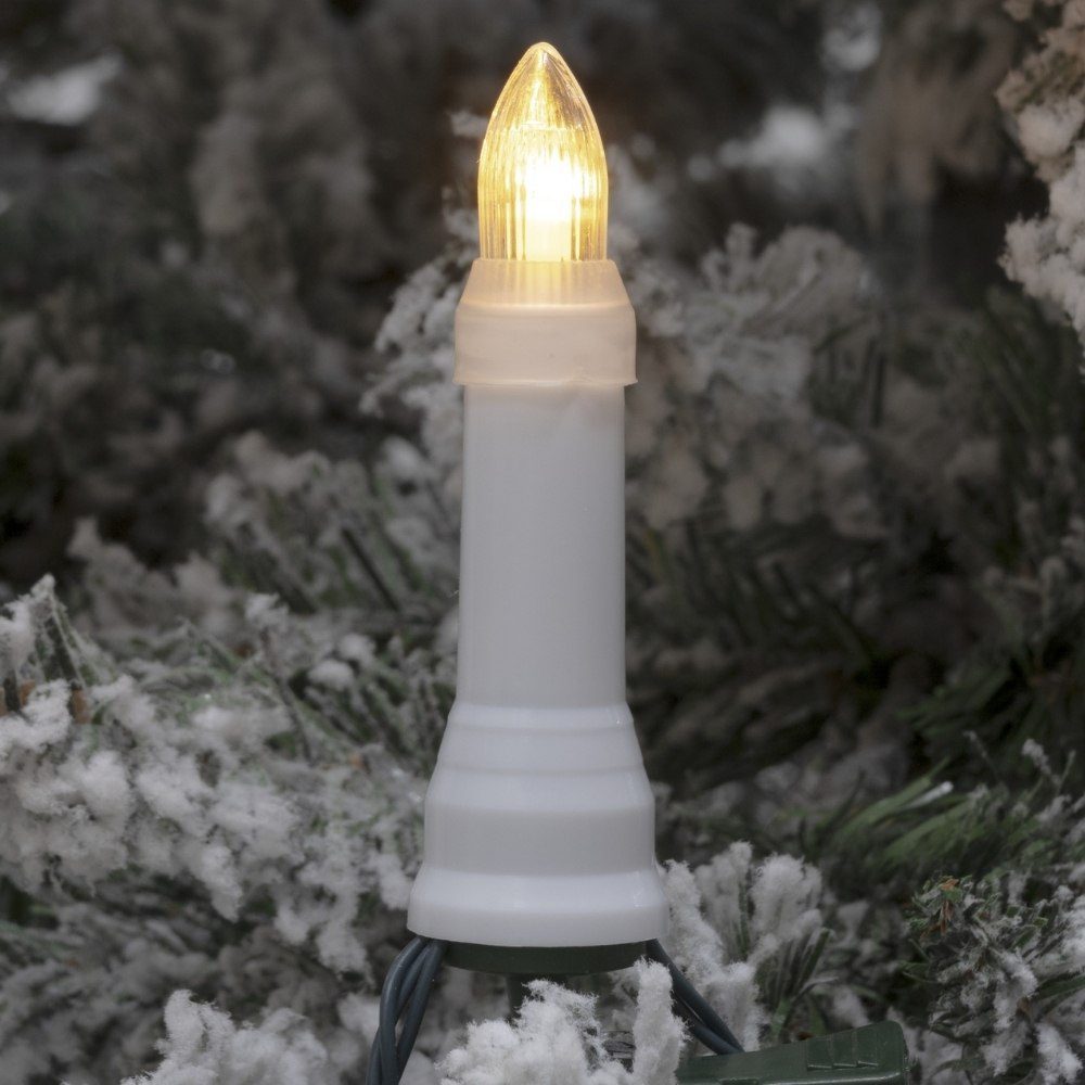LED Lichterkette in Weiß und Grün 16x 0,06W 2lm IP44