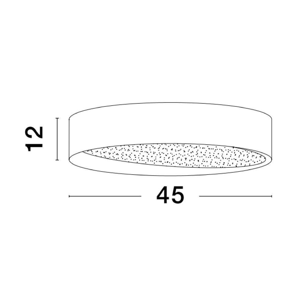 LED Deckenleuchte Oby in Weiß 30W 2238lm | Nova Luce | 9085222