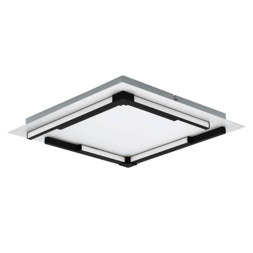 LED Deckenleuchte Weiß Zampote 25W in | Schwarz und Eglo