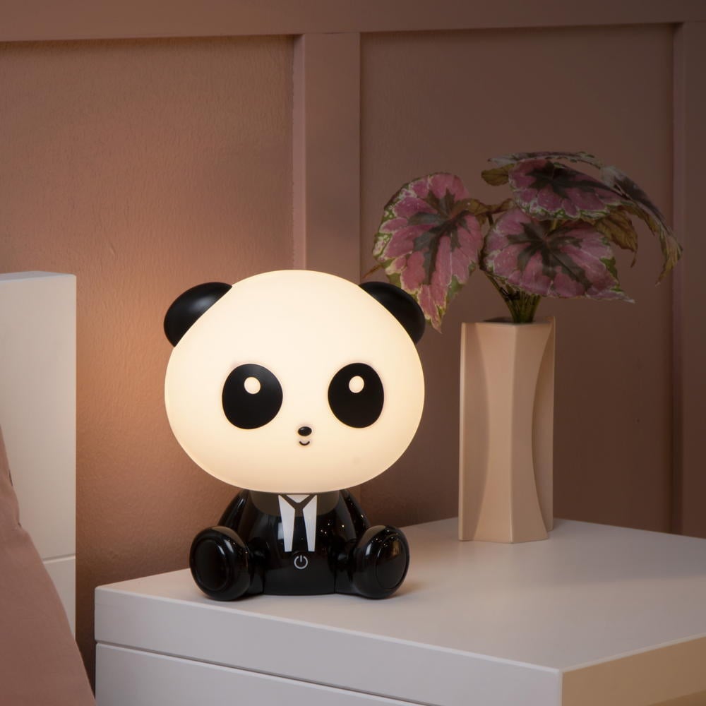 LED Tischleuchte Dodo Panda in Schwarz und Wei 3W 120lm