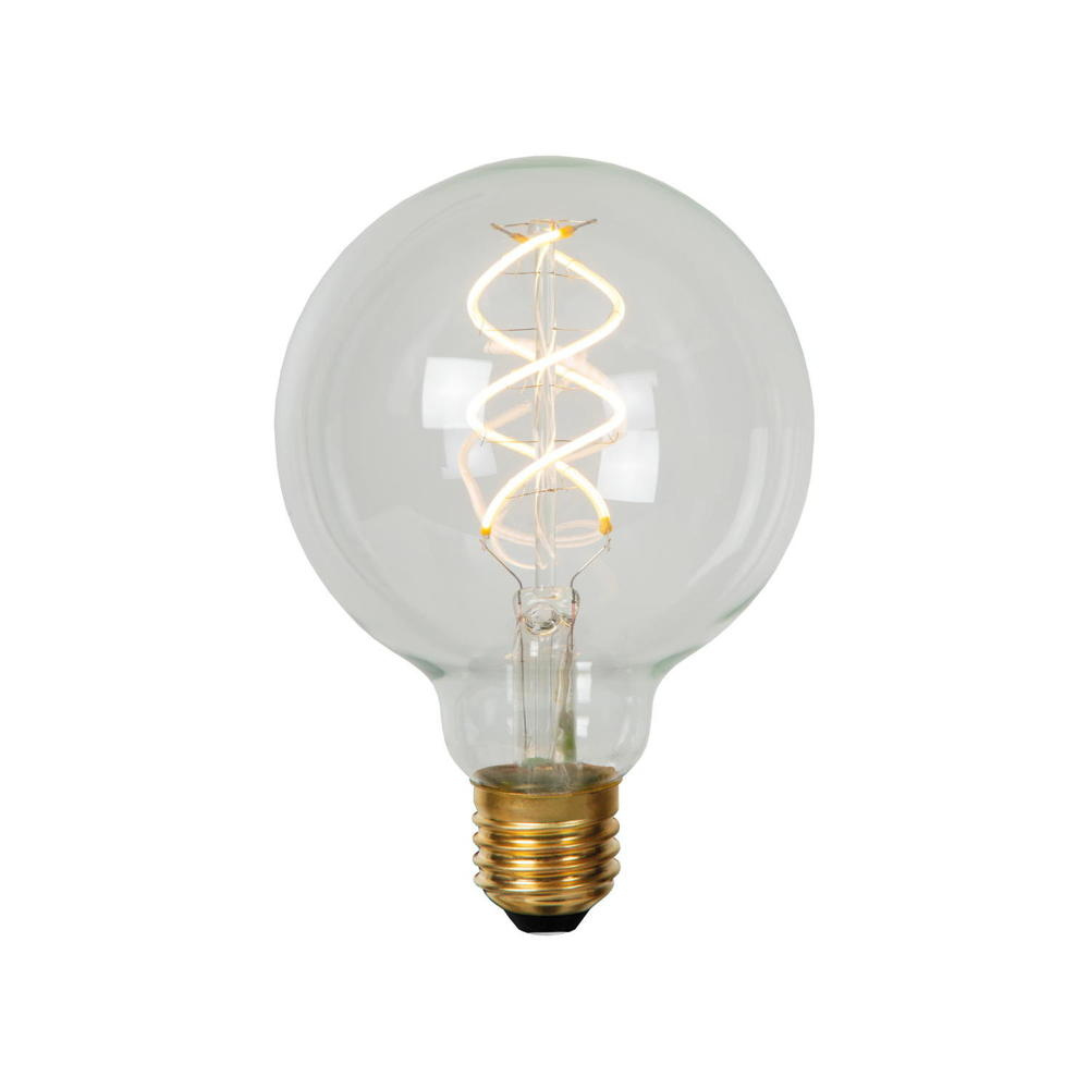 LED Leuchtmittel E27 - Globe G95 in Transparent 4,9W 460lm 2700K 1er-Pack